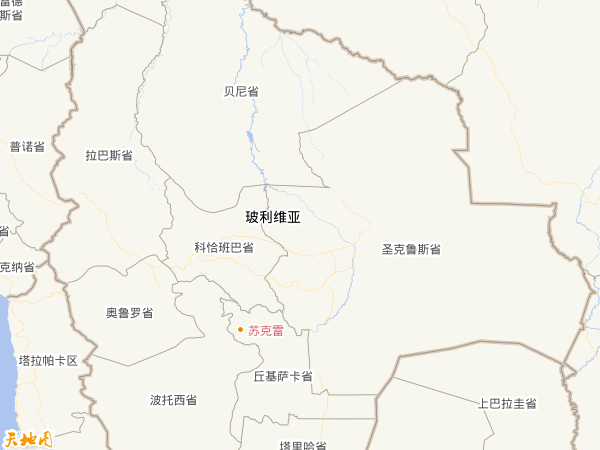 玻利維亞地圖