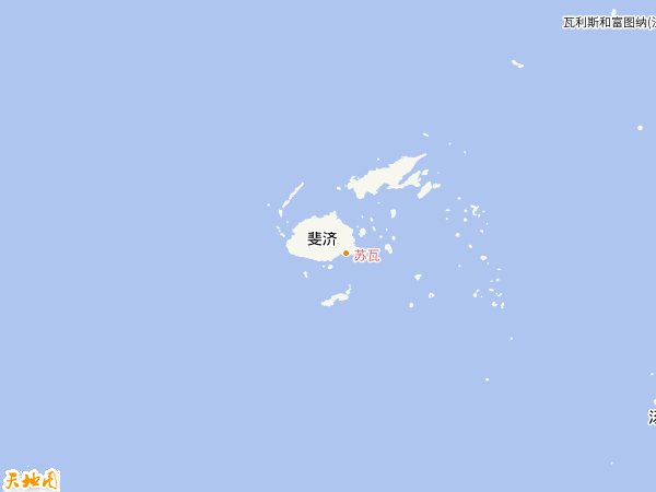 斐濟(jì)地圖