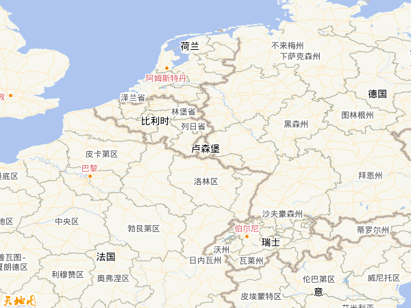 盧森堡地圖 盧森堡地圖