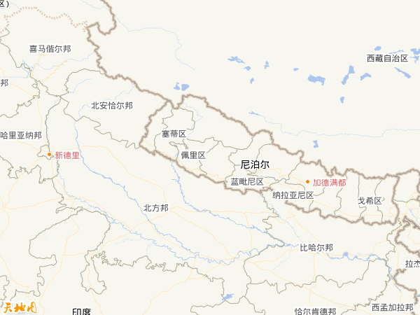 尼泊爾地圖