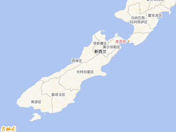 新西蘭地圖