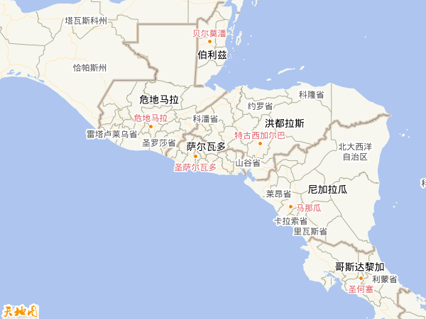 薩爾瓦多地圖