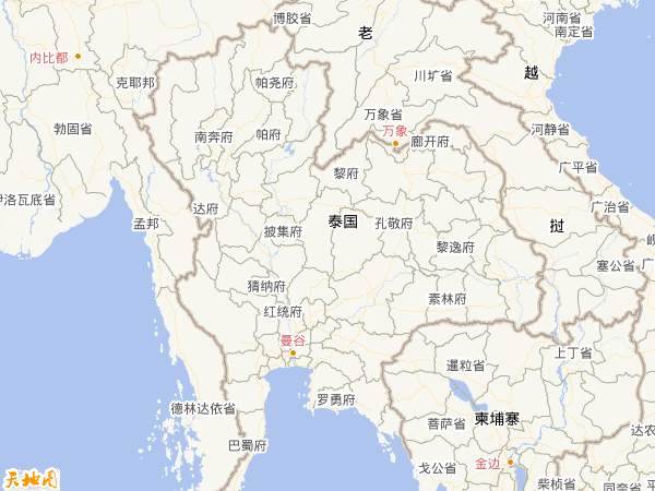 泰國地圖