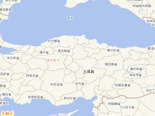 土耳其地圖